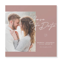 Enkel, modern skriptfoto Spara datum