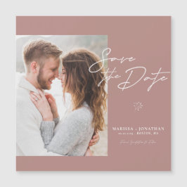 Enkel, modern skriptfoto Spara datum