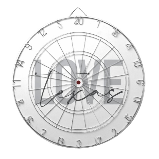 Enkel, modern, stads- och coola-design Kärlek Texa Darttavla (Framsidan)