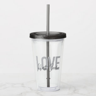 Enkel, modern stadsplanering Kärlek North Carolina Take Away Mugg