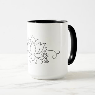 Enkel modern Stil med Blommigt design Mugg
