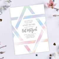 Enkel Modern stjärna av David Pastel Bat mitzvah