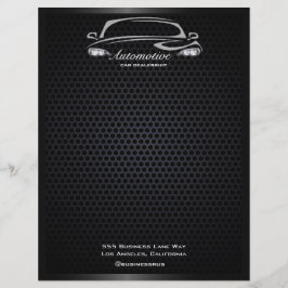 Enkel, modern, svart bilförsäljare, stor öppning reklamblad