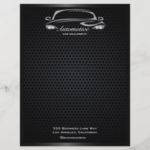Enkel, modern, svart bilförsäljare, stor öppning reklamblad