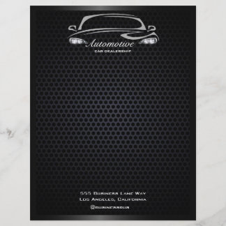 Enkel, modern, svart bilförsäljare, stor öppning reklamblad