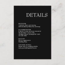 Enkel modern svart och vit Bröllop