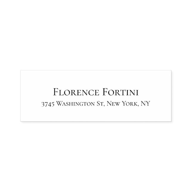 Enkel, modern, svart och vit, minimal självfärgande stämpel (Design)