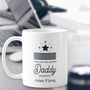 Enkel modern svart vit Underbarare Pappa Kaffemugg