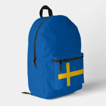 Enkel Modern Sverige Svensk Flagga Souvenir