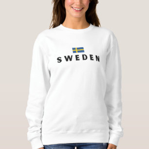 Enkel modern Sverige Svenska Flagga Souvenir T Shirt