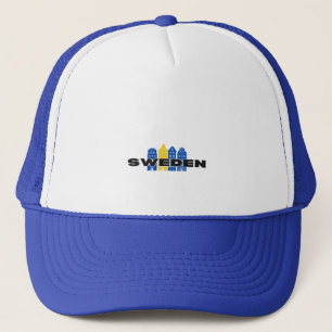 Enkel modern Sverige Svenska land Flagga Souvenir Keps