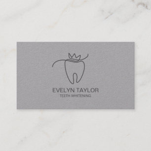 Enkel modern tandtandtjuvtandning Whitening Visitkort