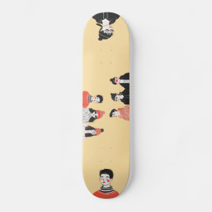 Enkel modern teckning för coola ungdomar mini skateboard bräda 18,5 cm