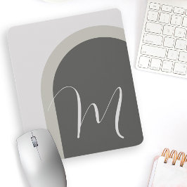 Enkel modern teckning med Monogram initial Musmatta