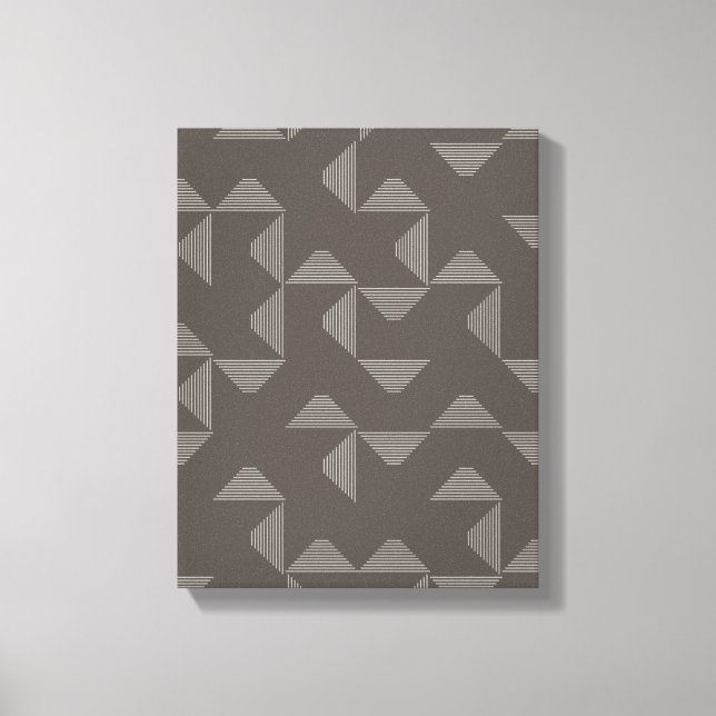Enkel, modern, trendig geometrisk grafik mönster canvastryck (Framsida)