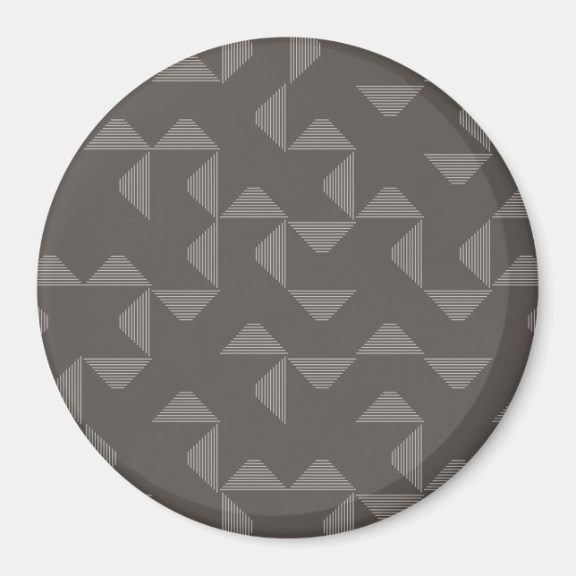 Enkel, modern, trendig geometrisk grafik mönster magnet (Framsidan)