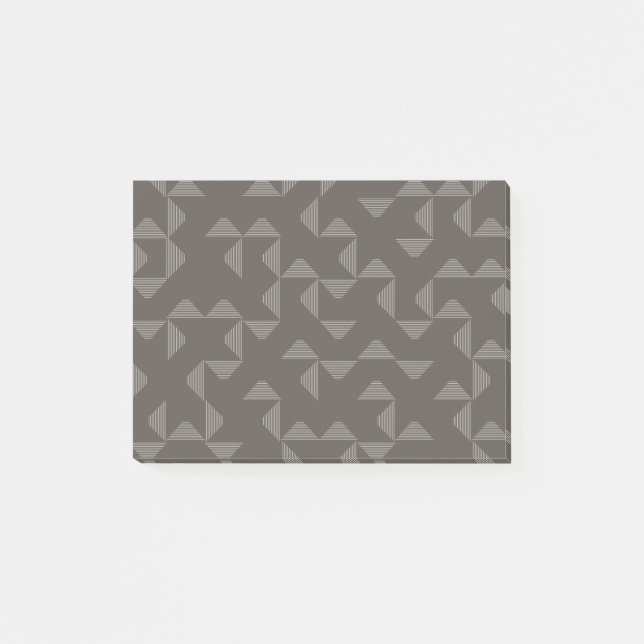 Enkel, modern, trendig geometrisk grafik mönster post-it block (Framsida)