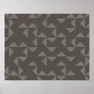 Enkel, modern, trendig geometrisk grafik mönster poster