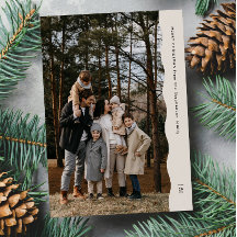 Enkel, modern tvåfoto vågigt jul i kant