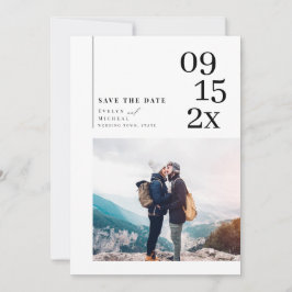 Enkel modern typografi sparar datumet spara datumet