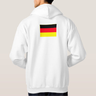 Enkel modern Tyskland Flagga Souvenir, baksida Hoodie