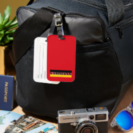 Enkel modern Tyskland german flagga Souvenir Bagagebricka