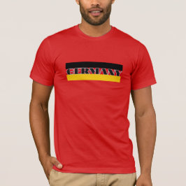 Enkel modern Tyskland german flagga Souvenir T Shirt