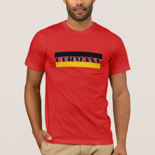 Enkel modern Tyskland german flagga Souvenir T Shirt
