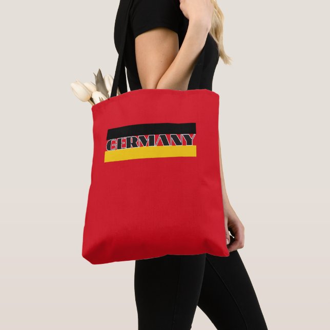 Enkel modern Tyskland german flagga Souvenir Tygkasse (Närbild)