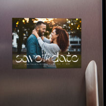 Enkel, modern, unik typbild sparar datumet