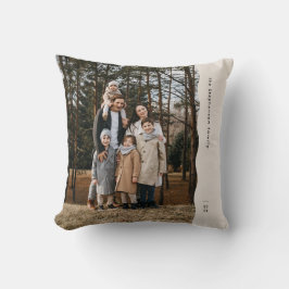 Enkel, modern vågigt kant en neutralt för foto kudde