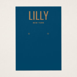 Enkel, modern Visning för blå avläsning Visitkort