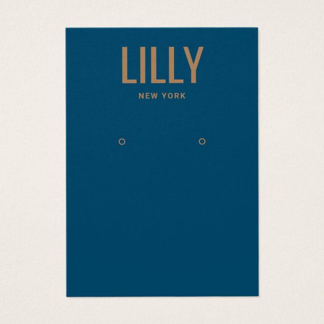 Enkel, modern Visning för blå avläsning Visitkort (Framsidan)