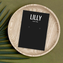 Enkel, modern Visning för svart avläsning Visitkort