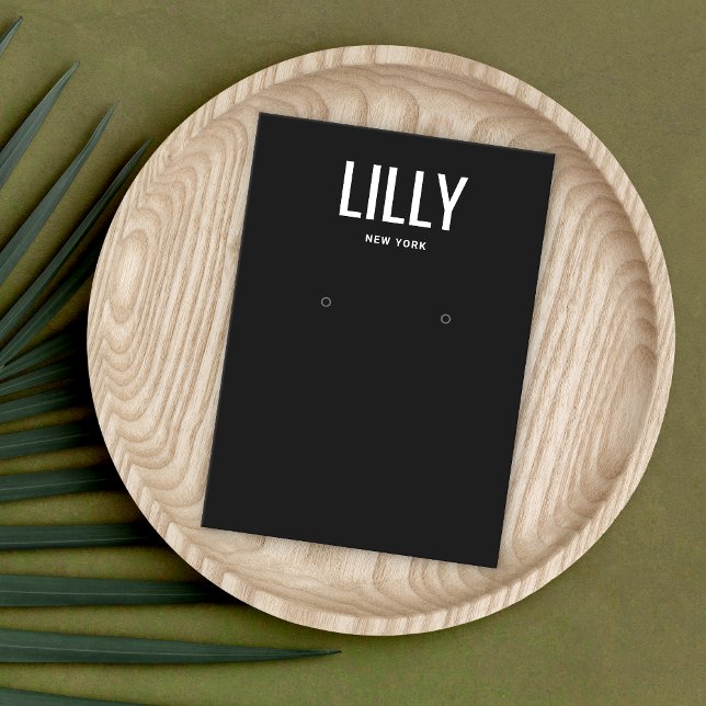 Enkel, modern Visning för svart avläsning Visitkort (Skapare uppladdad)