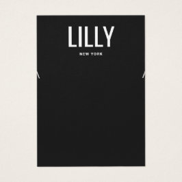 Enkel, modern Visning för svart näsborre Visitkort