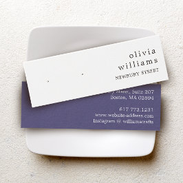 Enkel modern visningskort för örhängen litet visitkort