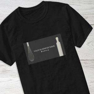 Enkel Modernt Konditor Bagare Bakariverksamhet T Shirt