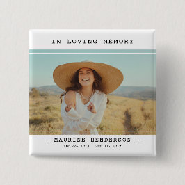 Enkel modernt minne för avlidna  knapp