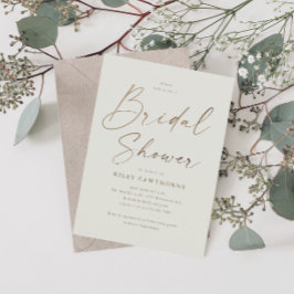 Enkel Möhippa för Guld-skript Magnetisk Inbjudningskort