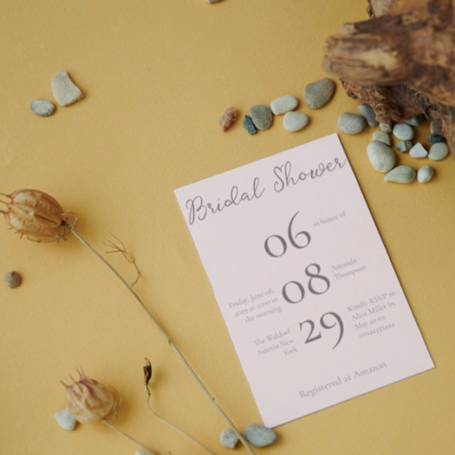 Enkel Möhippa för minimalistisk beguefeber i monog Inbjudningar (Skapare uppladdad)