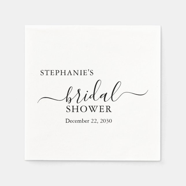 Enkel Möhippa för minimalistisk skript Pappersservett (Framsidan)