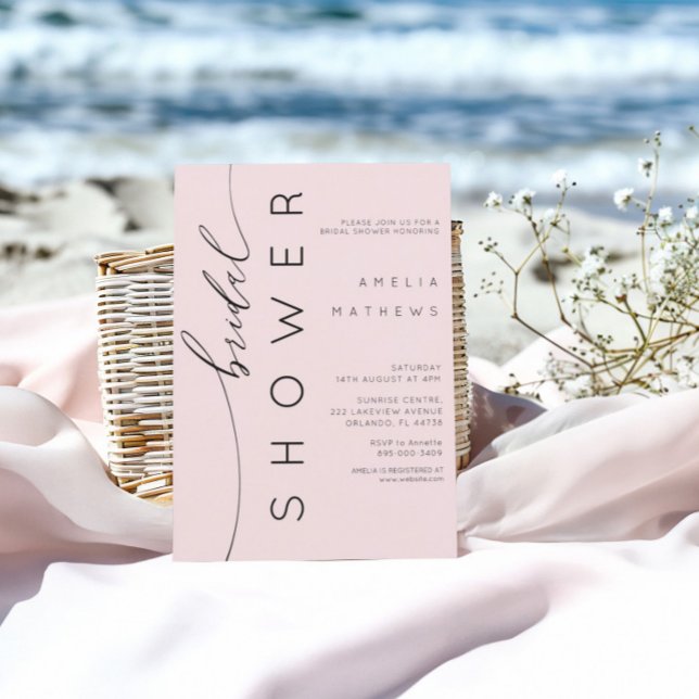 Enkel Möhippa för  Rosa Inbjudningar (Skapare uppladdad)