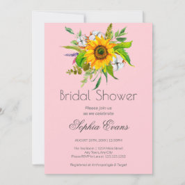 Enkel Möhippa för solros och Rosa Inbjudningar