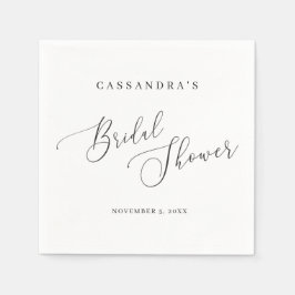 Enkel Möhippa för svartvit elegant Pappersservett