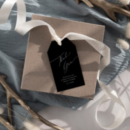 Enkel Möhippa för svartvitt Presentetikett