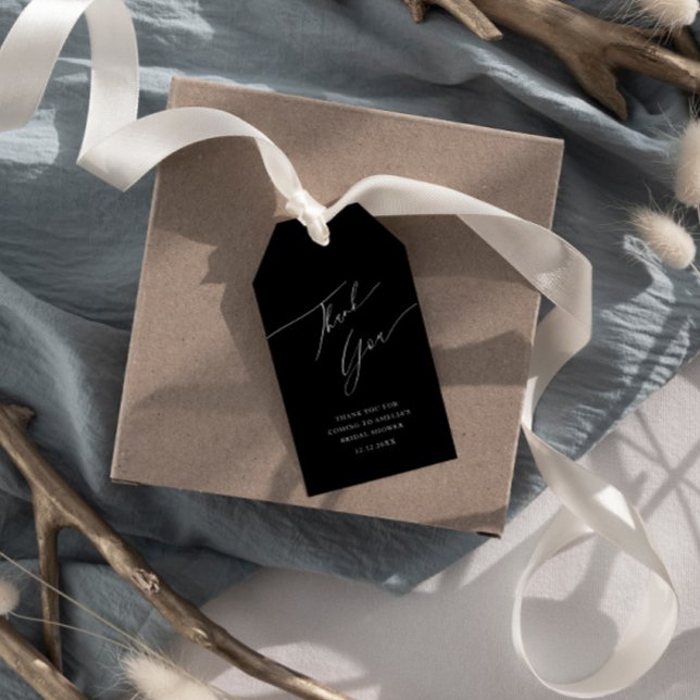 Enkel Möhippa för svartvitt Presentetikett (Skapare uppladdad)