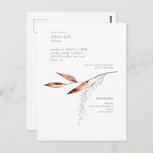 Enkel Möhippa för terroristhandlingar Vykort (Fram/baksida)