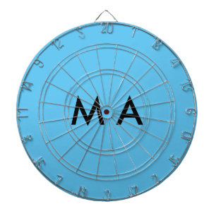 Enkel monogram lägg till din namn bokstav man mini darttavla
