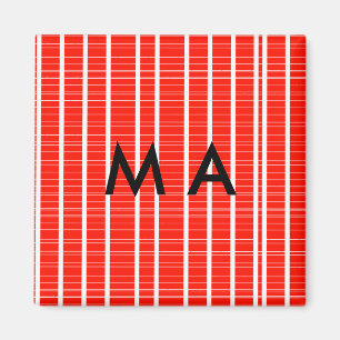 Enkel monogram lägg till din namn bokstav man mini magnet